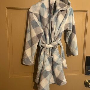 Wonder Nation Kids Plaid Pajama Robe with hood